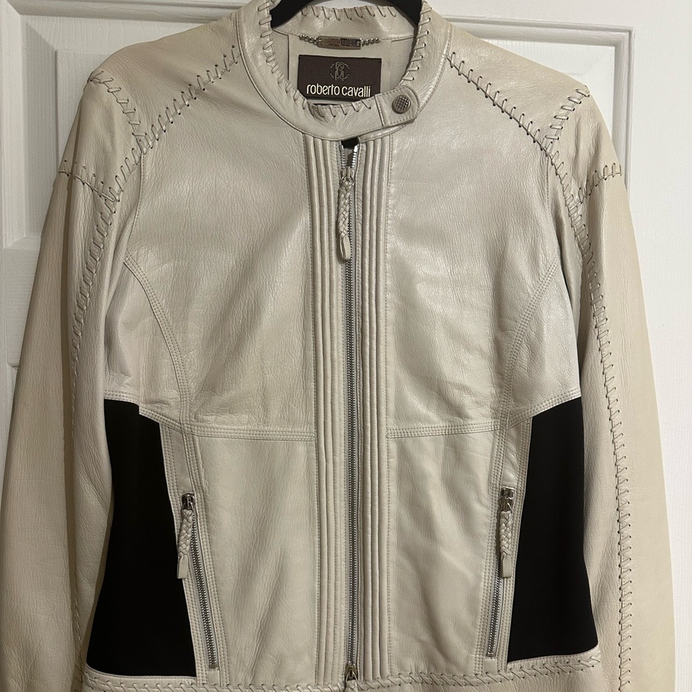 Roberto Cavalli leather jacket